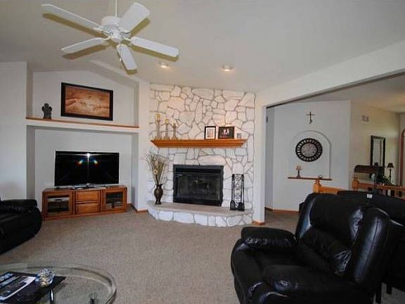 Living Area W/Fireplace
