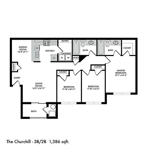 Floor plan The Churchill