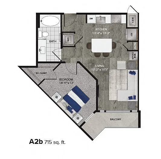 Floor plan A2B