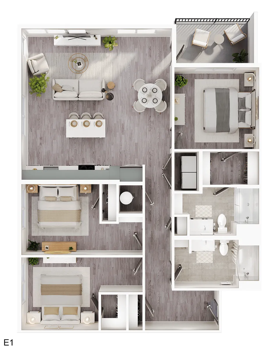 Floor plan E1
