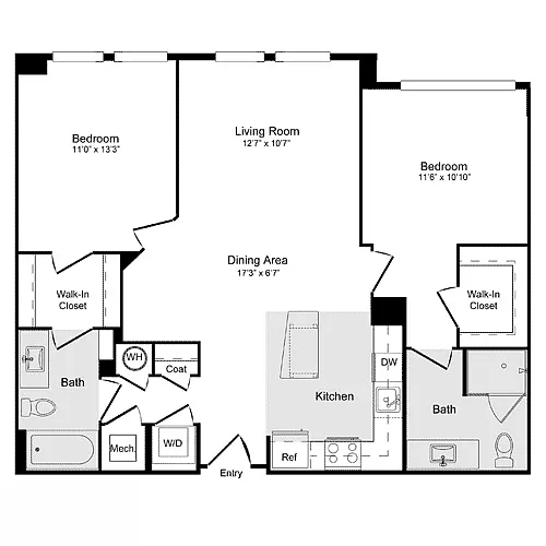 Floor plan C-1F