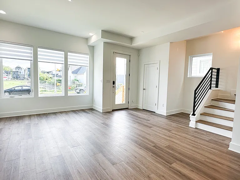 Front Door Entrance & Living Room