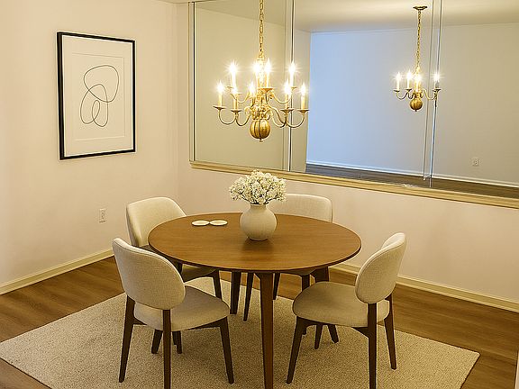 AI staged Dining Room