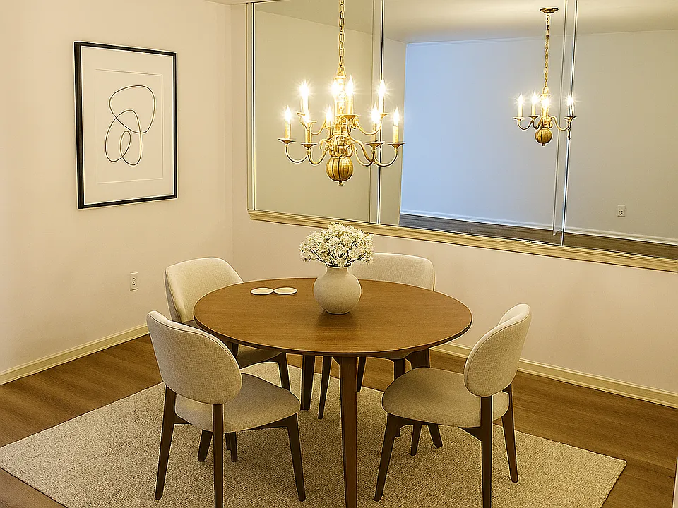 AI staged Dining Room
