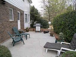 Patio in Backyard