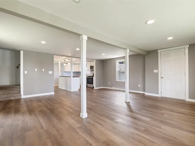 Living room & front room