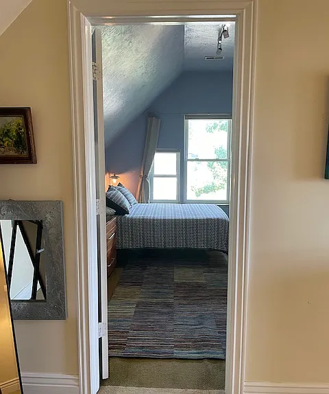 Bedroom one- doorway