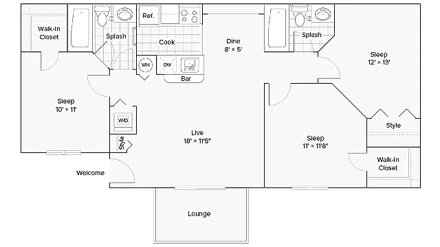 Floor plan Darlington