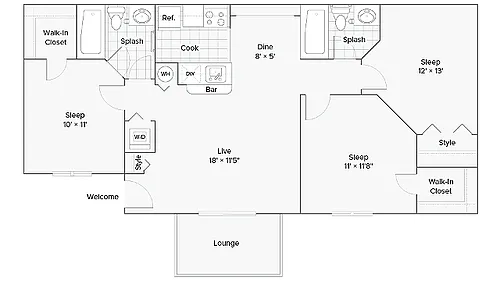 Floor plan Darlington