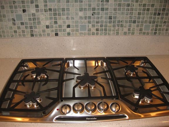 Custom corian and tile