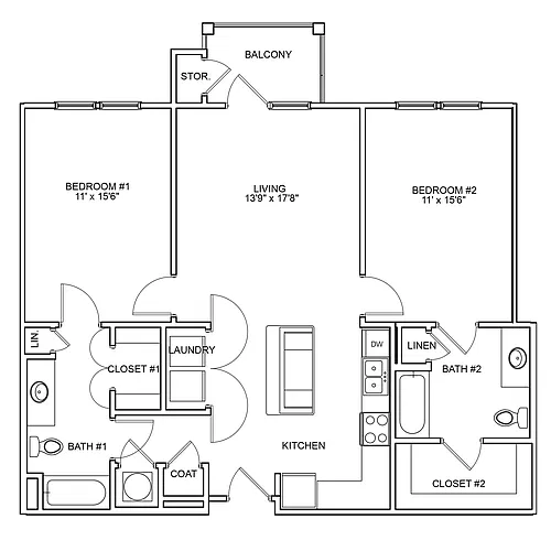 Floor plan Capital Place I - Alt