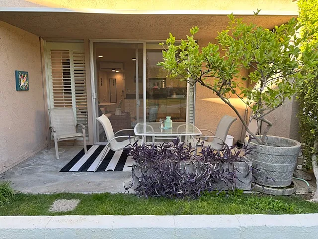 Back patio.