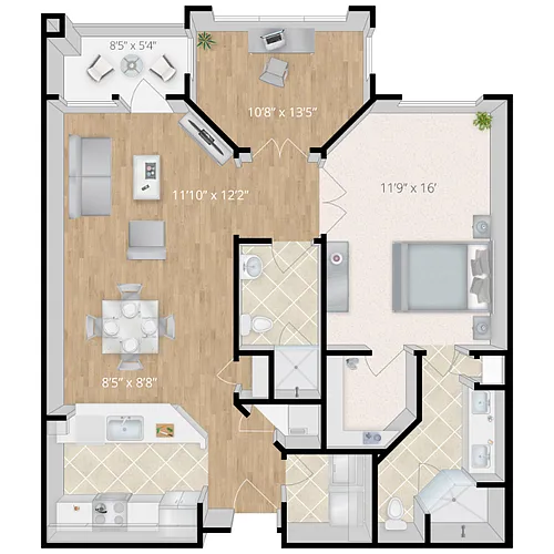 Floor plan The Vista + Den