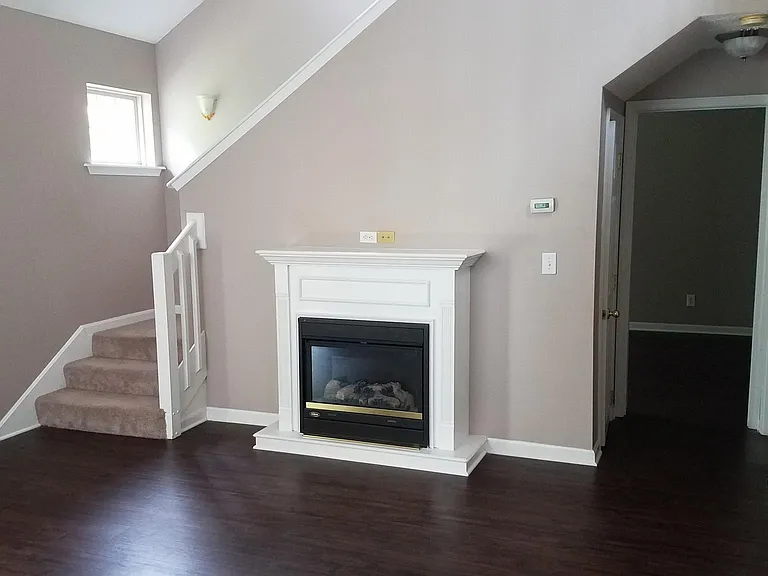 Living room with new Luxury Vinyl Floor