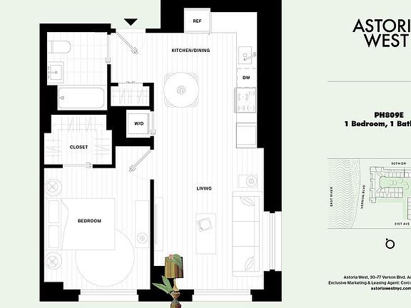 2nd image of 30-77 Vernon Blvd Penthouse 809E