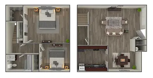 Floor plan Two Bedroom