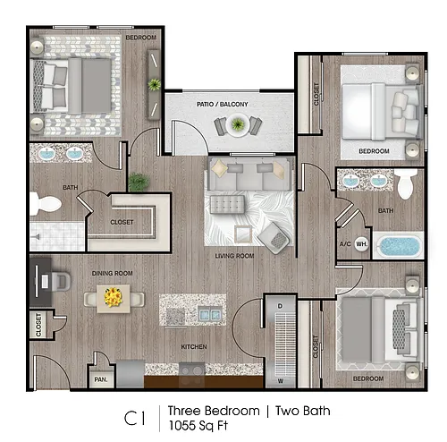 Floor plan C1B