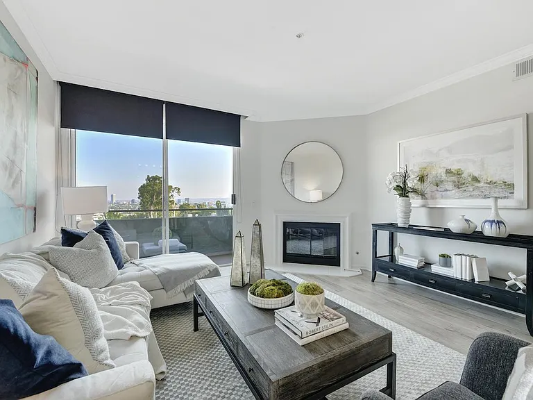 Fireplace in each residence
