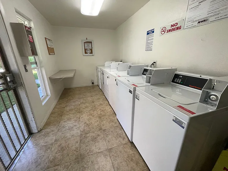 On site laundry facility