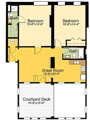 Floor plan 2 Bedrooms 2 Bathrooms