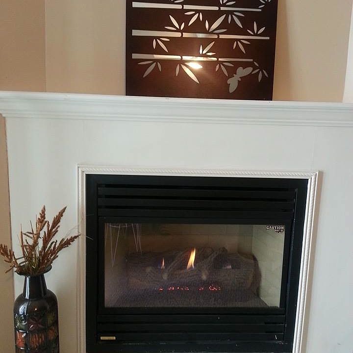 Fireplace in living room