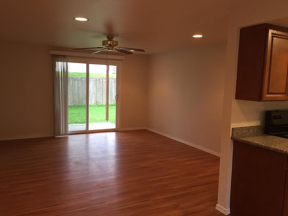 Living room overlooking patio