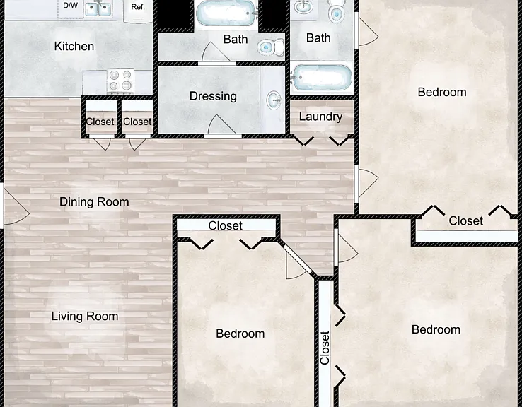 The Falcon Floorplan Diagram
