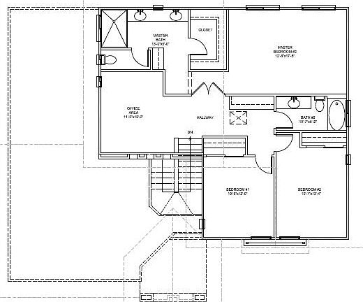 Second floor (Plan of rental home is the reverse of this plan)