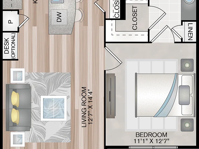 A2 floor plan High Point Uptown