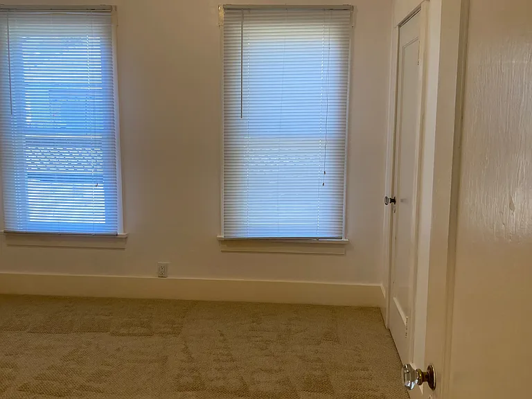Carpeted bedroom, new Karastan carpet.