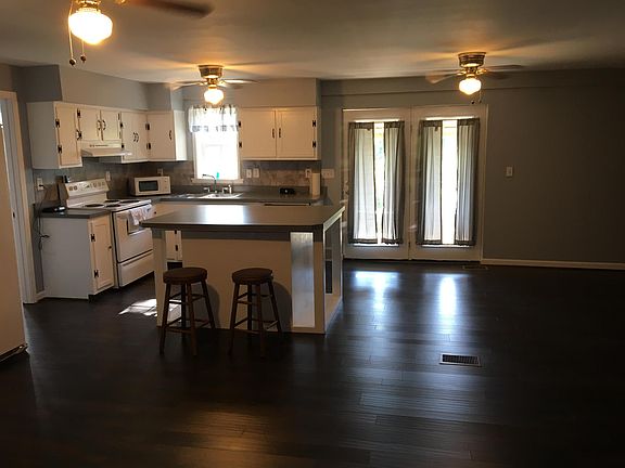 Open-concept kitchen/living room