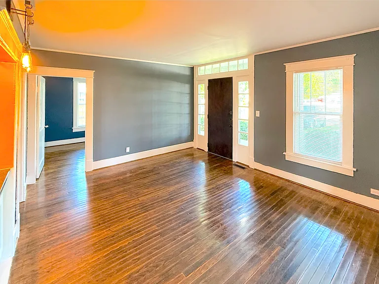 Front door entrance to living room
