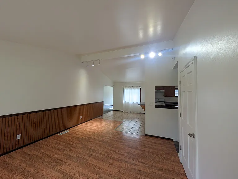 Living Room with Vaulted Ceilings