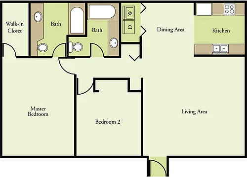 Floor plan 2X2