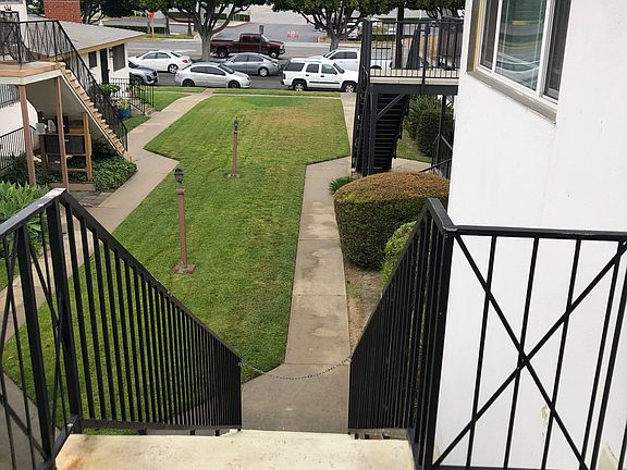 Exterior front deck of unit