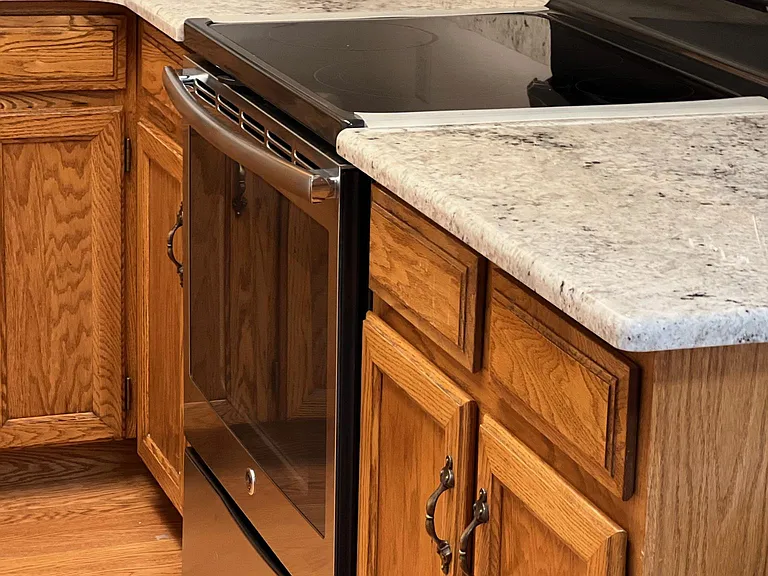 new appliances; stove and dishwasher