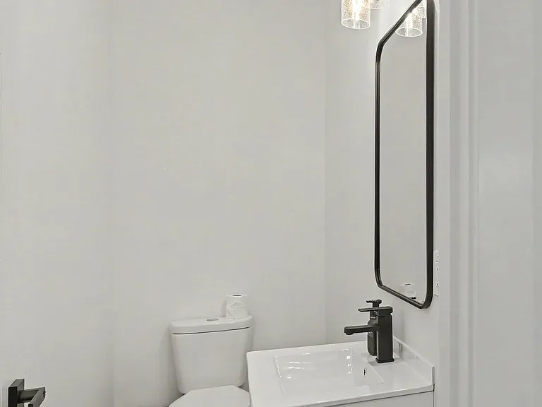 Main level powder room.