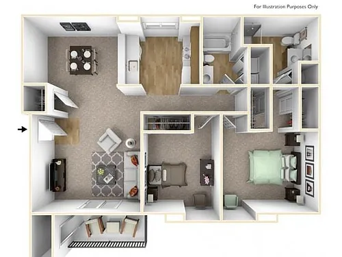 Floor plan 2x2A
