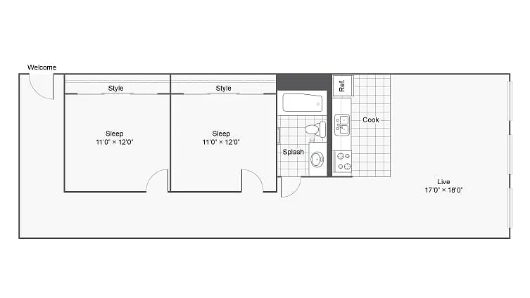 Floor plan 2X