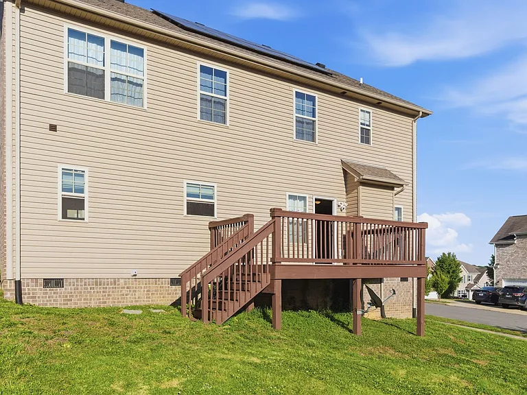Rear of property