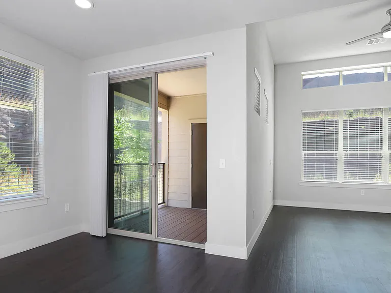 Living Room with Hard Surface Flooring and Balcony