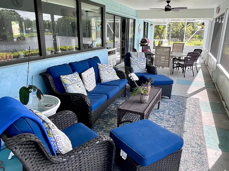 Covered back porch