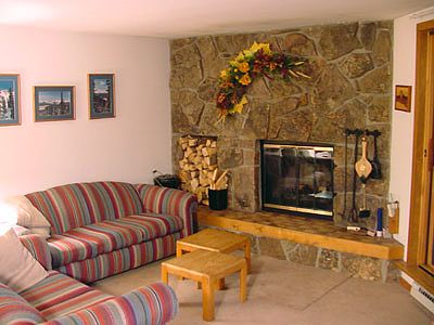 Living Room Wood Fireplace