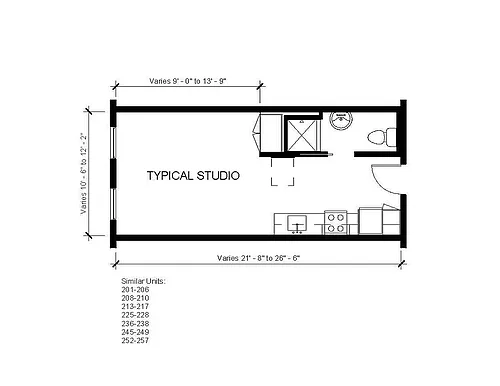 Floor plan Studio 02
