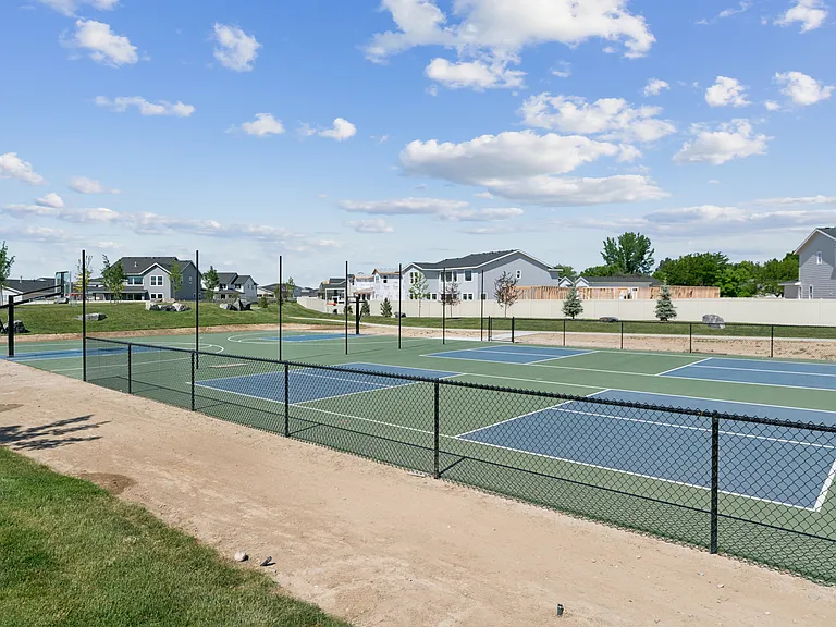 Community pickleball and basketball courts. Pool and clubhouse currently under construction.