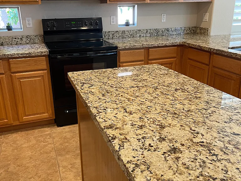 Kitchen island.