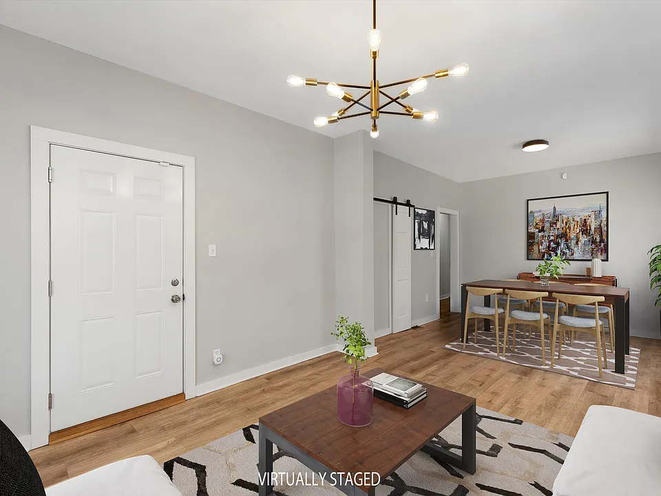 Living Room & Dining Room area - open space, lots of natural light.