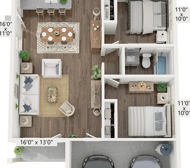 Windhaven Bliss | 3x2 | 1311 sf Windhaven Bliss | 3x2 | 1311 sf