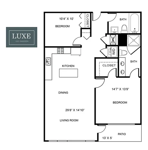 Floor plan 2B