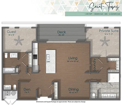 Floor plan Saint-Tropez